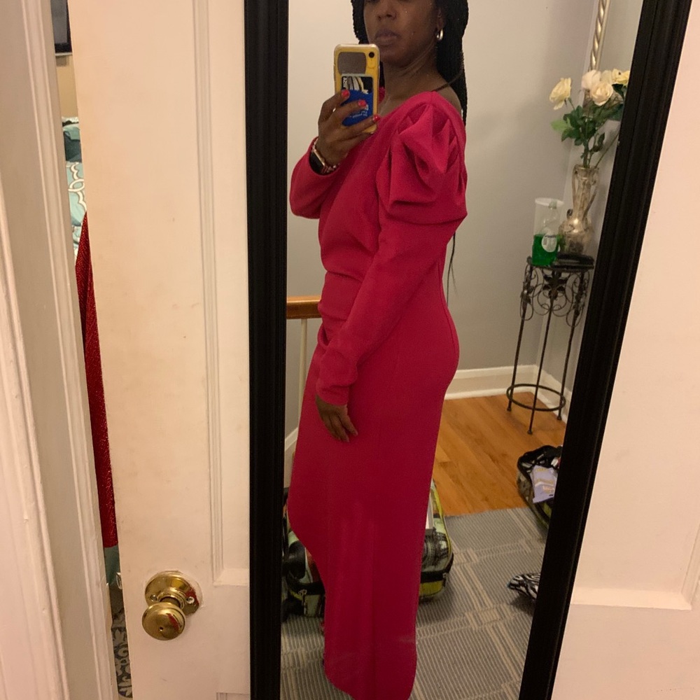 Fuchsia pink beautiful dress